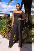 Cereza Ribbed Lace Up Jumpsuit