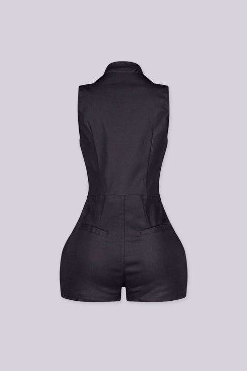 Orena Cargo Zip Up Romper