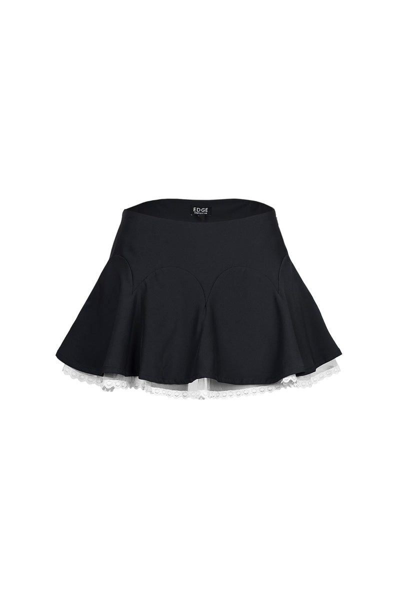 SO ME Floral Print Fit and Flare Mini Skirt