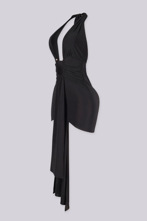 Statement Drape Mini Dress