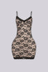 Romantic Scalloped Mini Dress