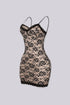 Romantic Scalloped Mini Dress