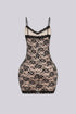 Romantic Scalloped Mini Dress