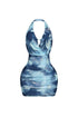Solara Tie Dye Halter Mini Dress