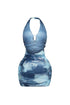Solara Tie Dye Halter Mini Dress