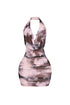 Solara Tie Dye Halter Mini Dress