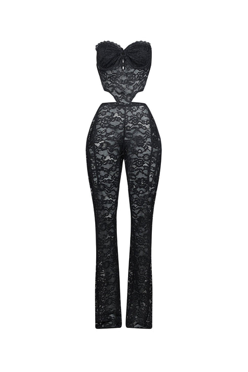 Vixen Lace Bustier Tube Jumpsuit