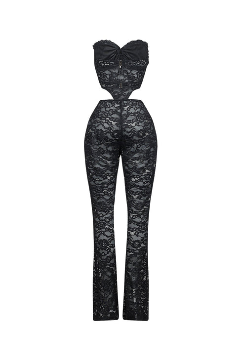 Vixen Lace Bustier Tube Jumpsuit