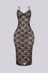 Sultry Floral Lace Midi Dress