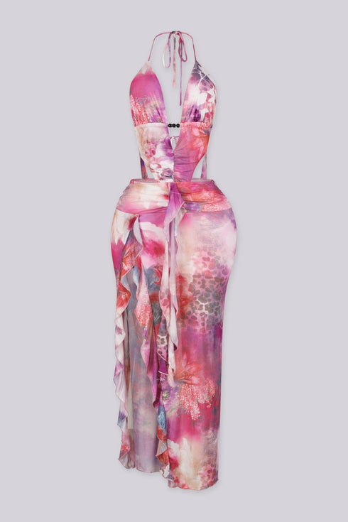 Magenta Oasis Maxi Dress