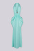 Mint Beaded O-Ring Maxi Dress