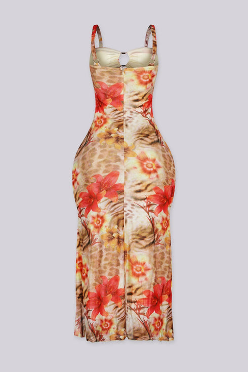 Wild Floral Maxi Dress
