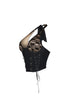 Corsabella Mesh Lace Halter Corset Top