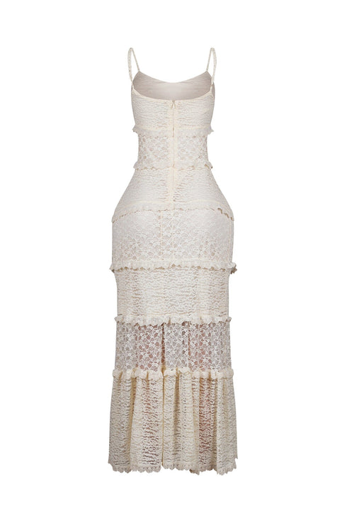 Morning Oath Flowy Lace Maxi Dress