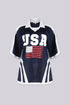 Patriot Mesh Collared Jersey Top