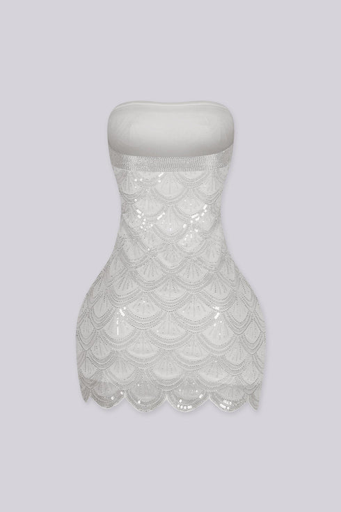 Gatsby Rhinestone Tube Mini Dress