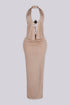 Golden Shell Halter Top & Maxi Skirt SET