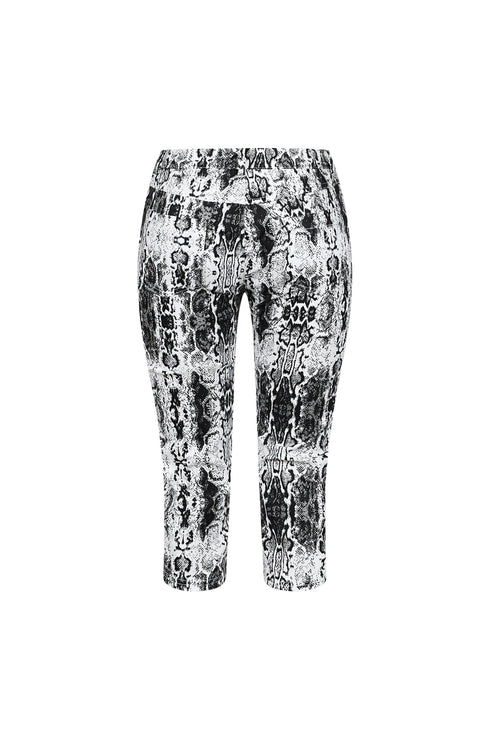 Awaken Your Style With Snake Skin Capri Pants