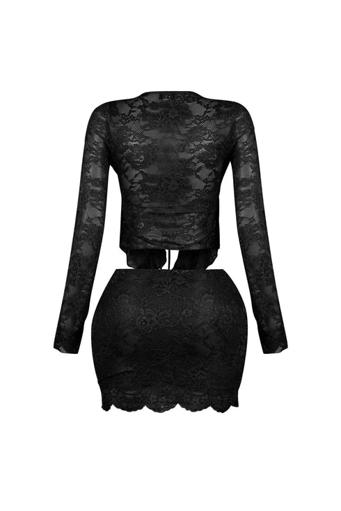Elarose Lace Top & Skirt SET