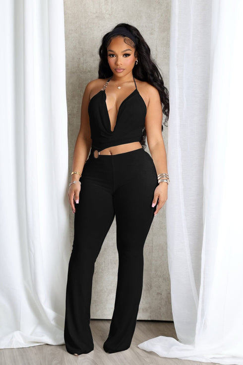 Shiva O Ring Cut Out Detail Jumpsuit