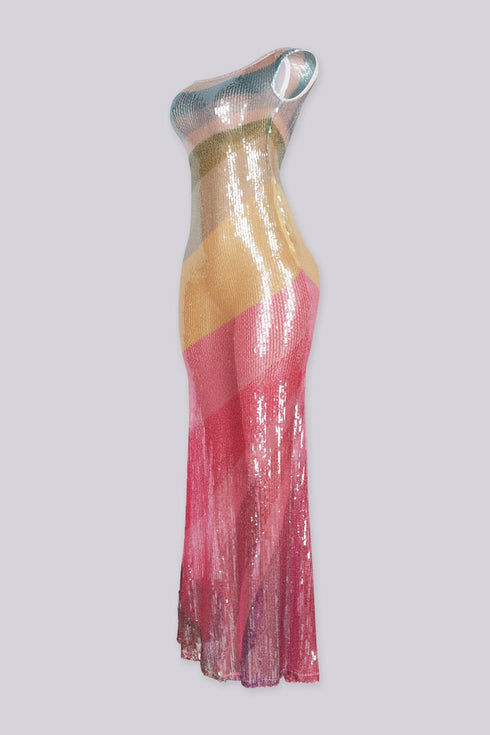 Rainbow Fish Maxi Dress