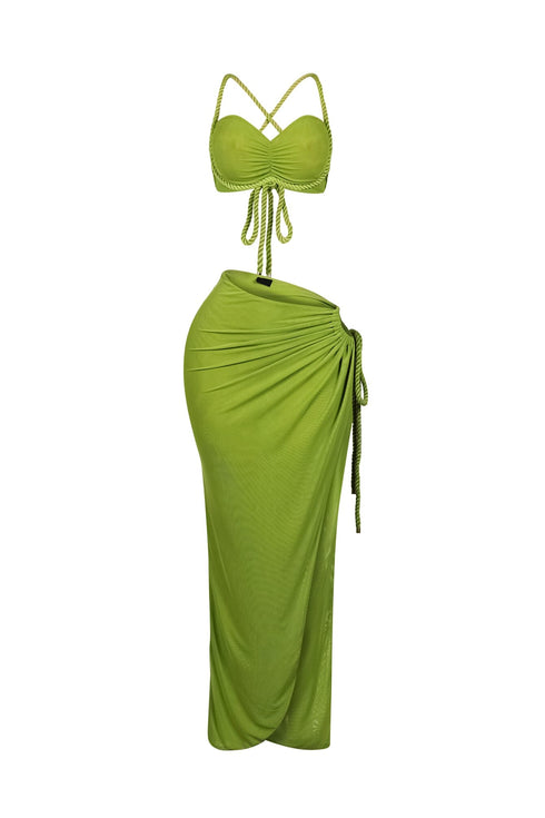 Maloo Mesh Rope Top & Skirt SET