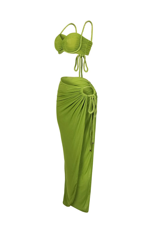 Maloo Mesh Rope Top & Skirt SET