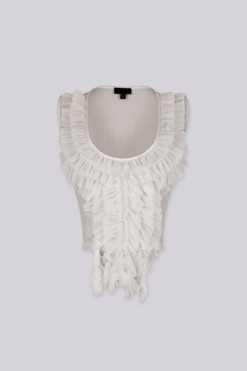 Rawness Sheer Blouse Top