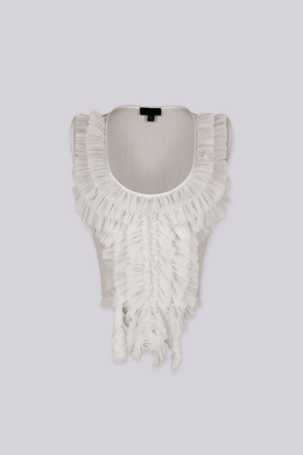 Rawness Sheer Blouse Top