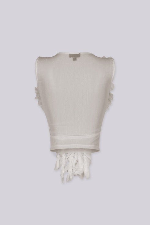 Rawness Sheer Blouse Top
