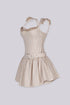 Cottagecore Linen Tube Mini Dress