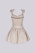 Cottagecore Linen Tube Mini Dress
