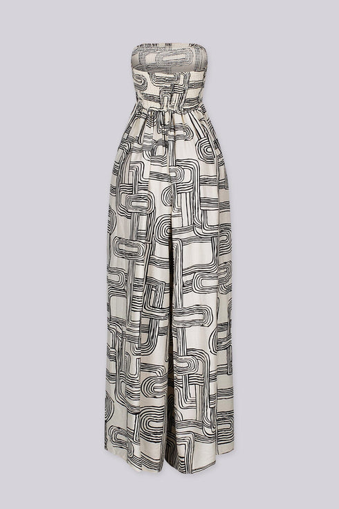 Retro Maze Tube Jumpsuit