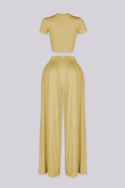 Ease Crop Top & Pants SET