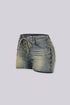 Jannet Vintage Denim Lace Up Shorts