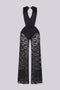Jasmin Deep V Neck Lace Jumpsuit