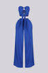 Annael Chiffon Tube Rhinestone Top & Pants SET