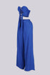 Annael Chiffon Tube Rhinestone Top & Pants SET