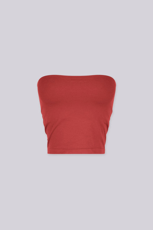 Soft Stretch Cropped Tube Top