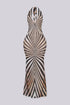 Wild Mesh Halter Maxi Dress
