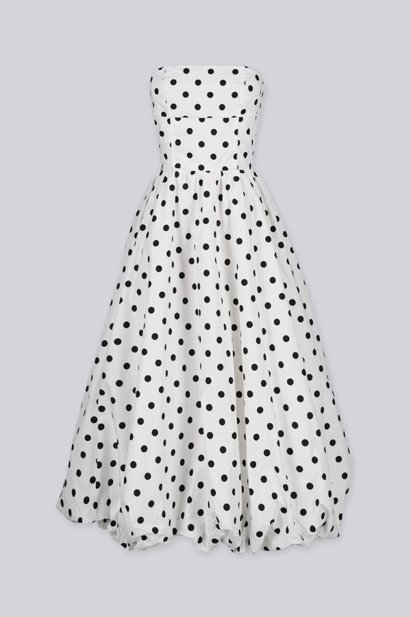 Timeless Polkadot Midi Dress