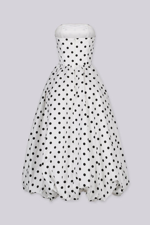 Timeless Polkadot Midi Dress