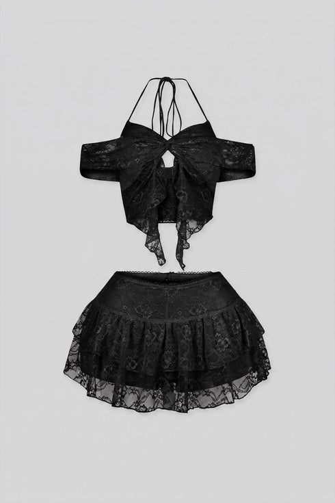 Dream Girl Lace Top & Skirt SET