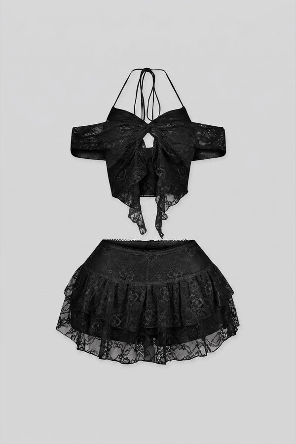 Dream Girl Lace Top & Skirt Set
