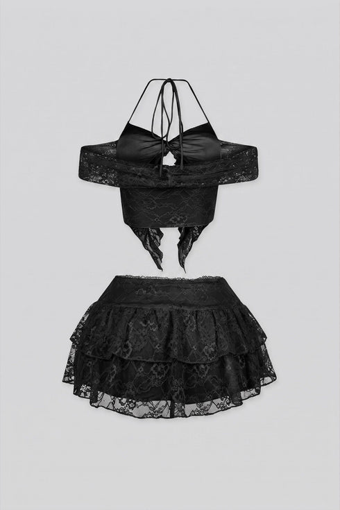 Dream Girl Lace Top & Skirt SET