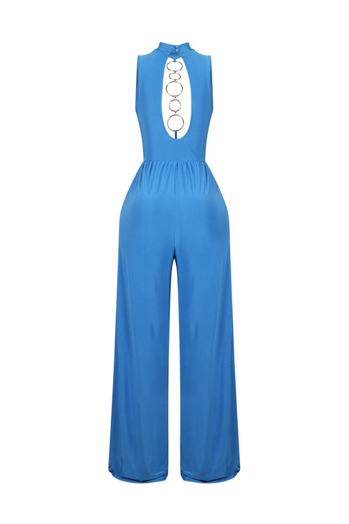 Circle Accent Wide Leg Jumpsuit