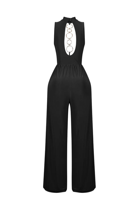 Circle Accent Wide Leg Jumpsuit