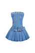 Lineforce Tube Eyelet Micro Denim Dress