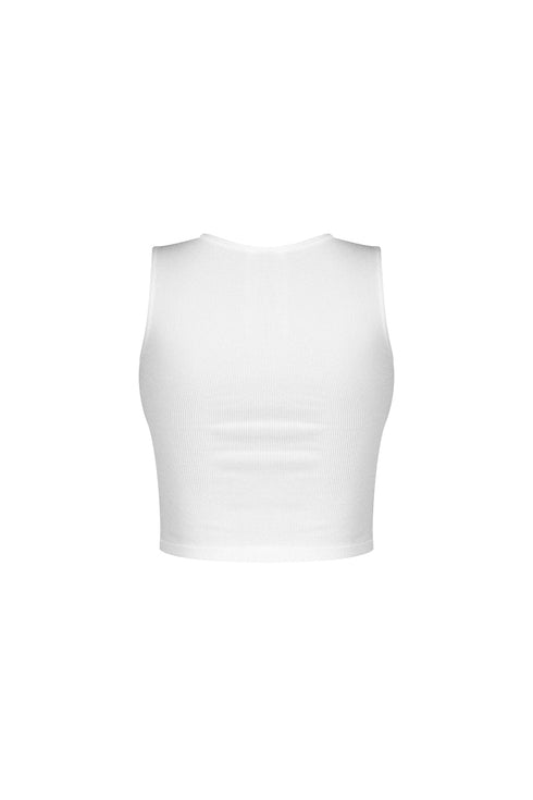Slimbase Ribbed Slit Tank Top