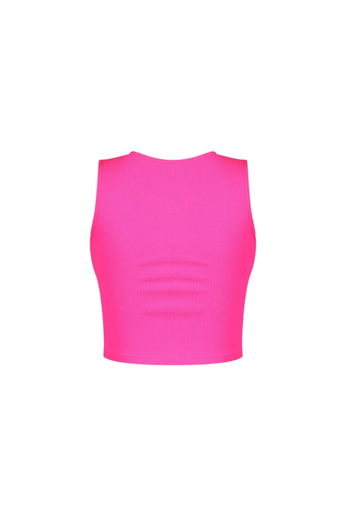 Slimbase Ribbed Slit Tank Top